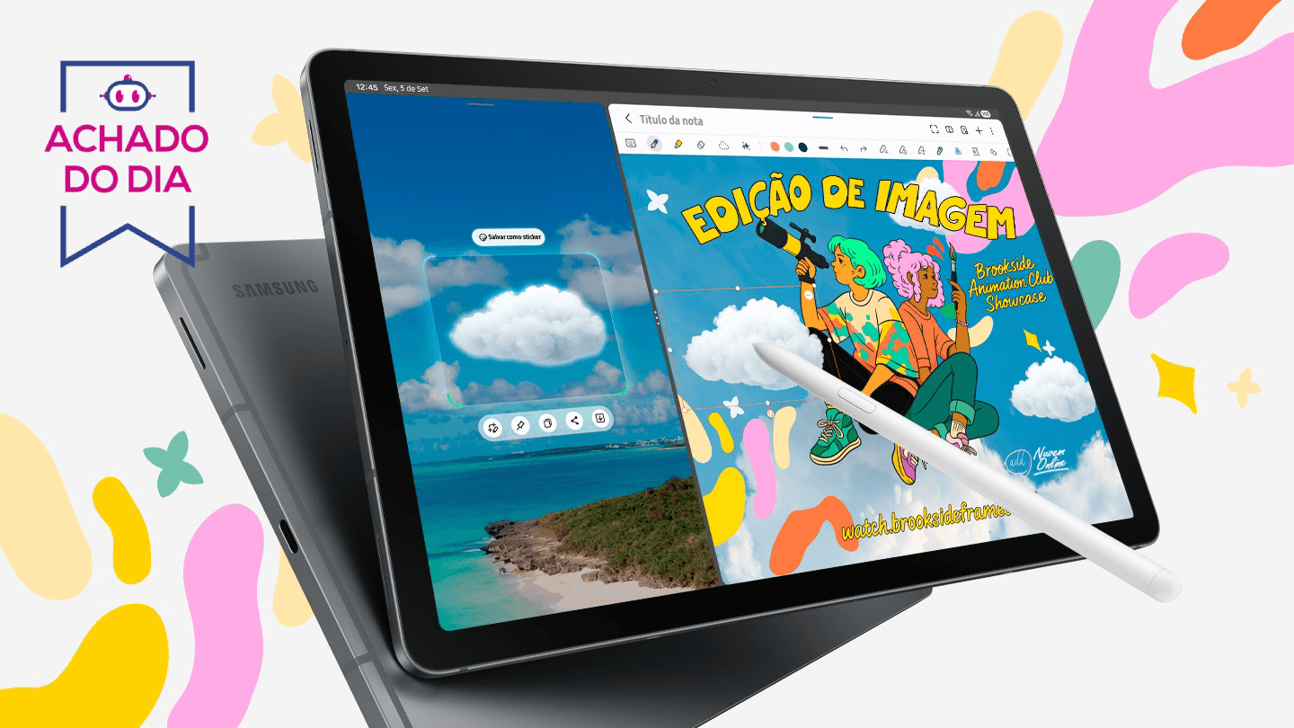 Galaxy Tab S10 Lite fica 39% mais barato com cupom na Amazon