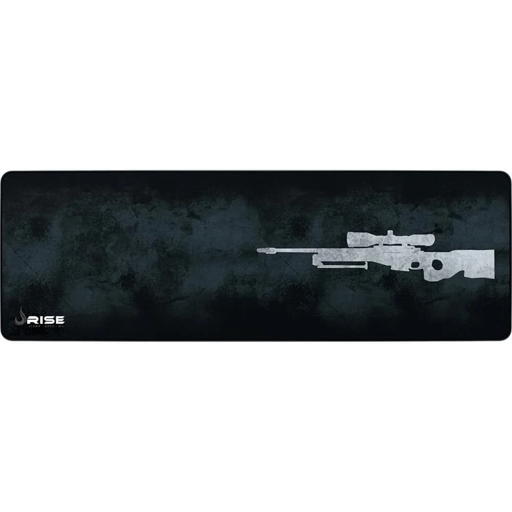 Vale a pena: Mousepad Gamer Rise Mode Speed, Sniper, Estendido (900x300mm), Cinza, Borda Costurada - RG-MP-06-SPG