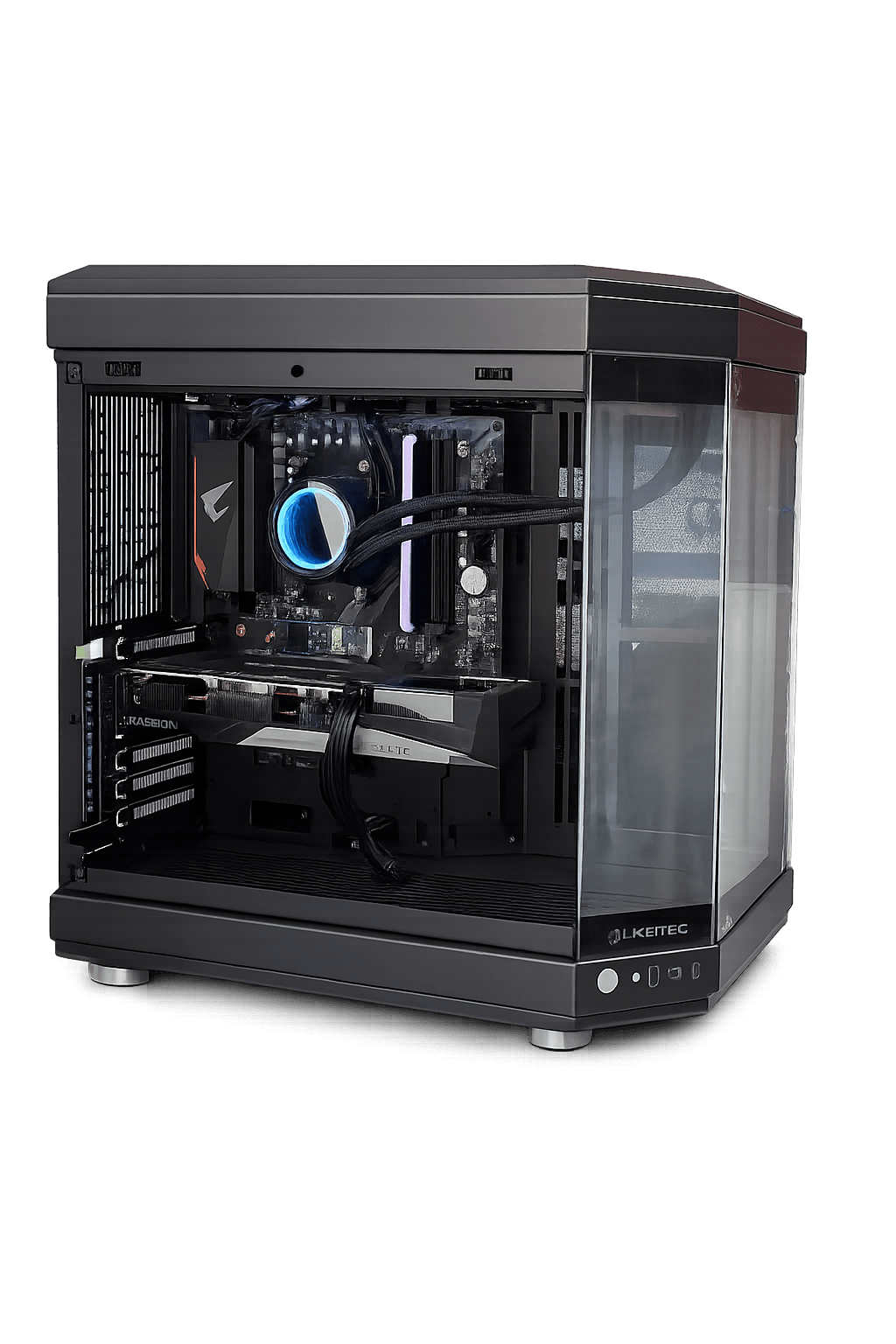 DESKTOP GAMER VANGUARD (PROCESSADOR AMD RYZEN 7 5700X), MEMÓRIA 16GB, SSD 512GB, PLACA DE VÍDEO RTX 7600 8GB, WINDOWS 11 TRIAL, OFFICE 2019 TRIAL