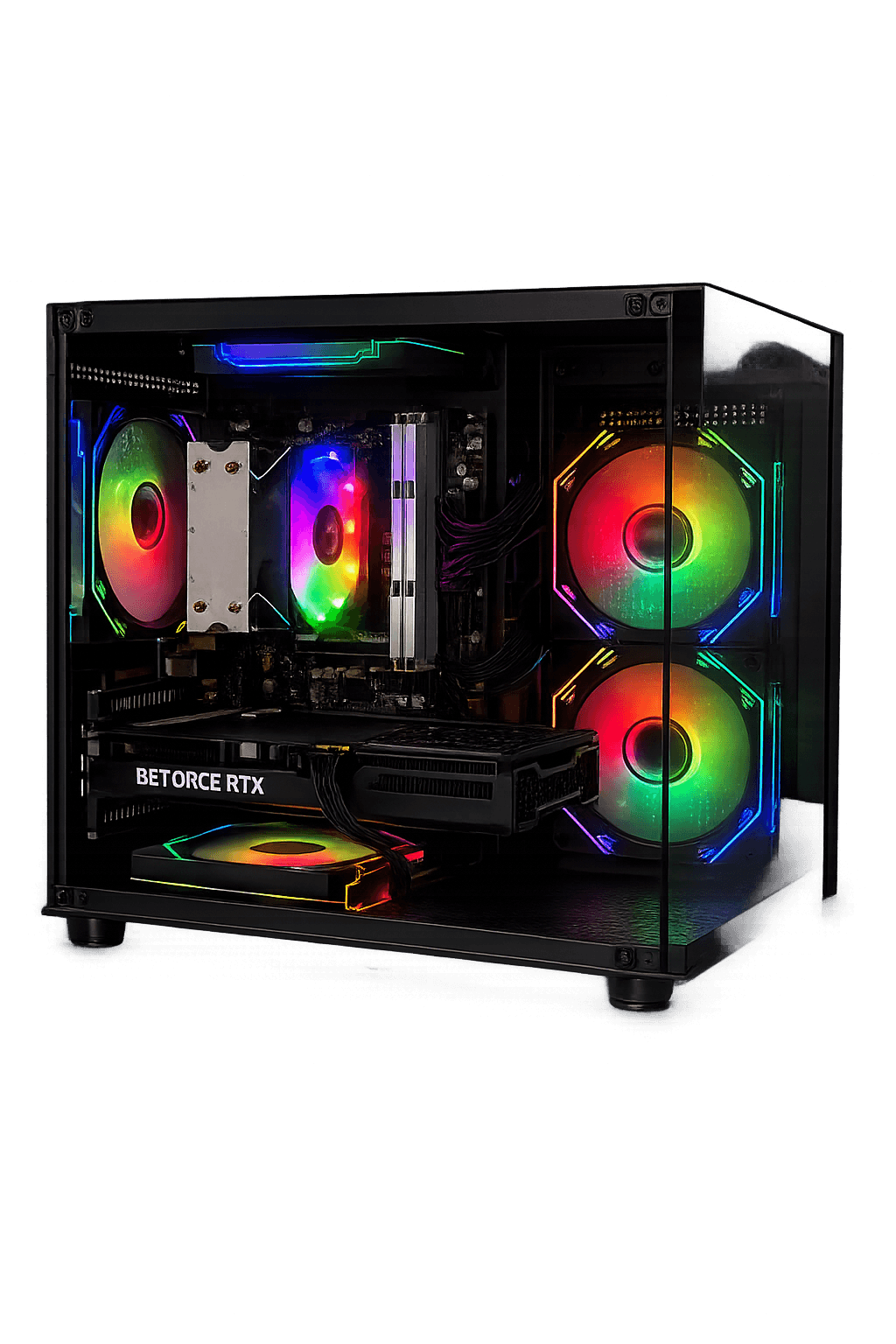 DESKTOP GAMER TITAN (PROCESSADOR INTEL CORE I5 11400F), MEMÓRIA 16GB DDR4, SSD 480GB, PLACA DE VÍDEO RTX 3060 12GB, AIR COOLER RISE MODE, FONTE 650W COOLER MASTER 80 PLUS WHITE, WINDOWS 11 TRIAL, OFFICE 2021 TRIAL