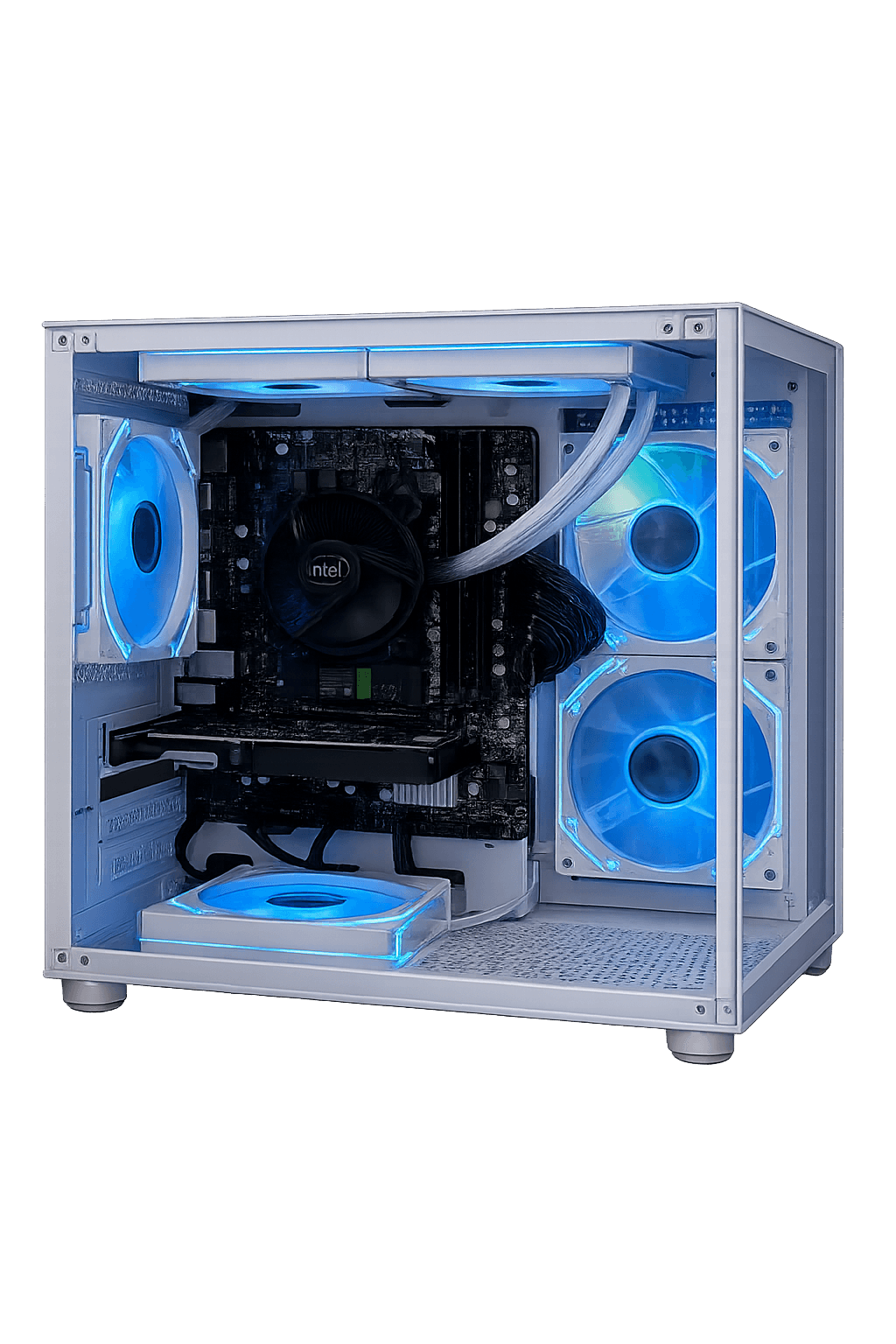 DESKTOP GAMER MOON (PROCESSADOR INTE I7 - 10º) MEMORIA 8GB , SSD 512GB, PLACA DE VIDEO GT730 4GB WINDOWS 11 TRIAL OFFICE 2019 TRIAL (imagem ilustrativa)