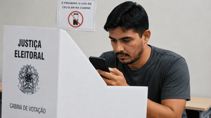 Eleição 2026: por que você não pode levar o celular na cabine votação?
