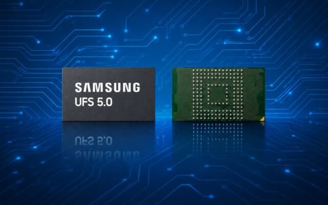 Samsung anuncia UFS 5.0 duas vezes mais rápido consumindo menos energia