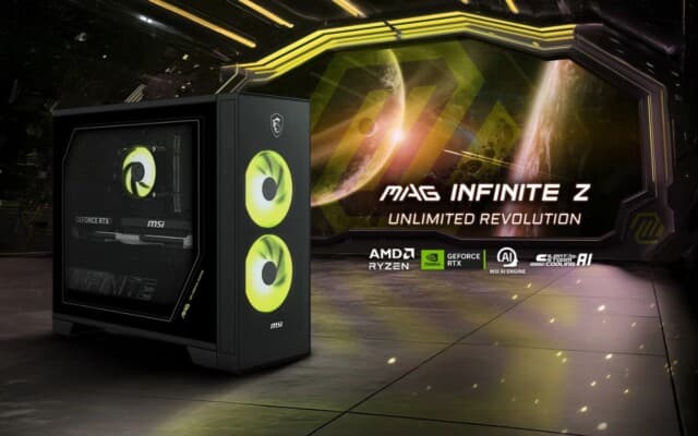 MSI anuncia o MAG Infinite Z, PC gamer compacto com CPU Ryzen e GPU RTX 50