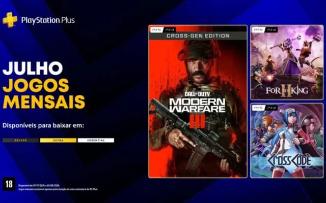 PS Plus de julho tem jogos revelados; saiba quando resgatar
