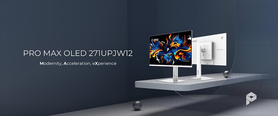 (PR) MSI Unveils the PRO MAX OLED 271UPJW12: The World's First 27-Inch 4K 120Hz IJP OLED Monitor