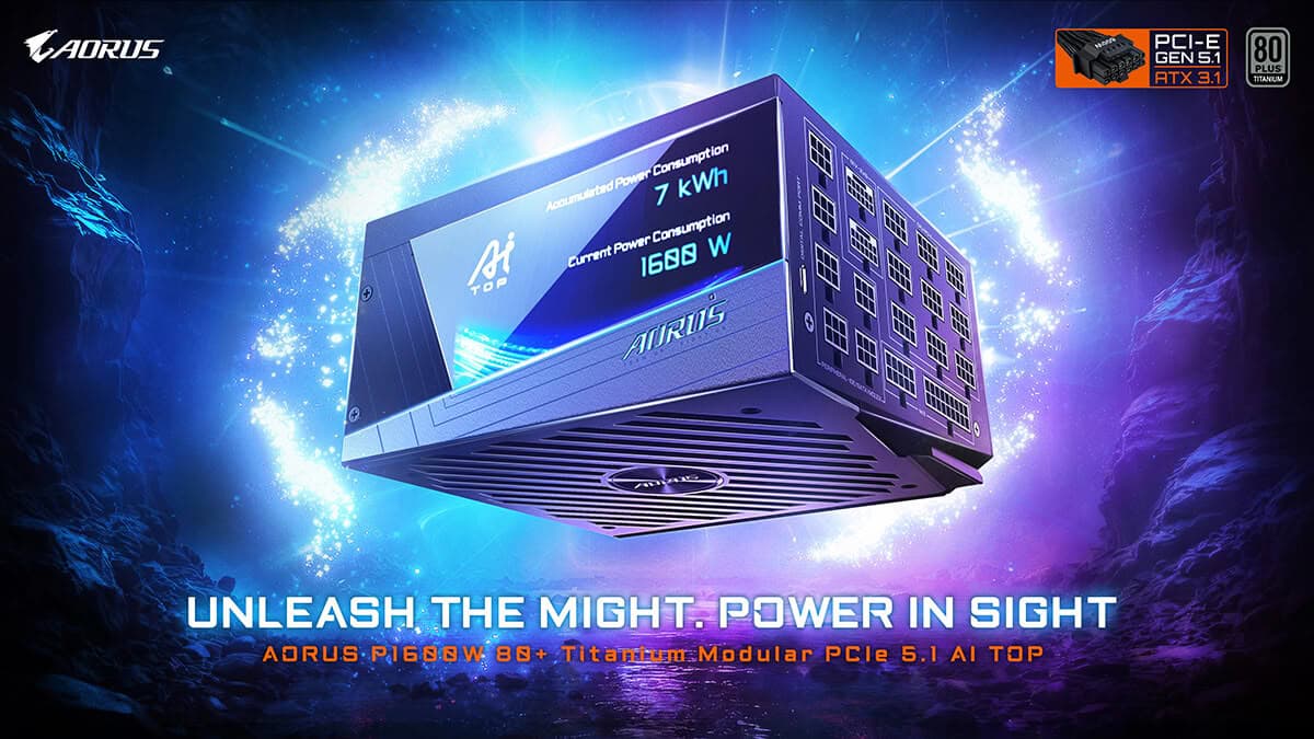 (PR) Gigabyte Brings Flagship Power to Enthusiast PC Builds and Local AI with AORUS P1600W