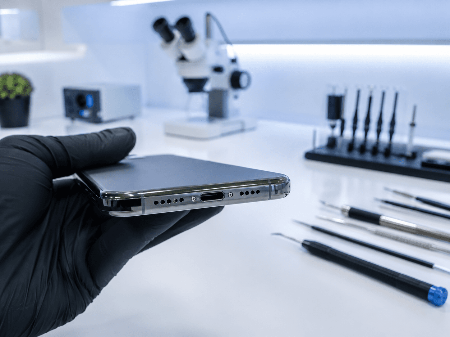 Reparo de conector de carga de iPhone