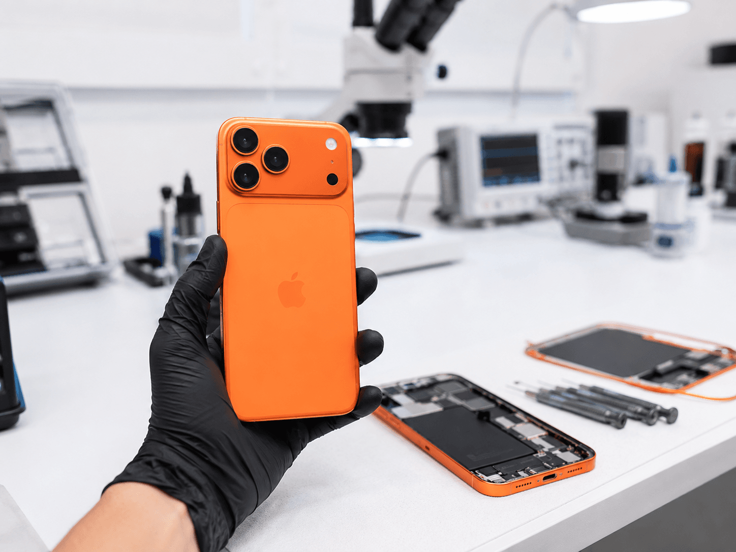 Troca de tela de iPhone