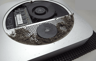 Limpeza interna de Mac Mini