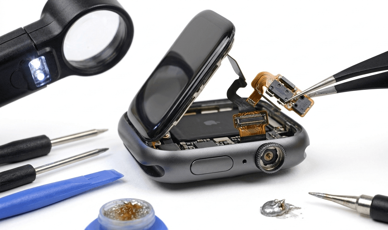 Reparo da coroa digital do Apple Watch