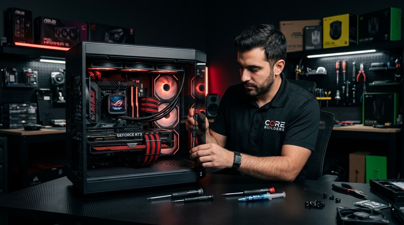 Oficina de montagem profissional de PC Gamer em Campinas