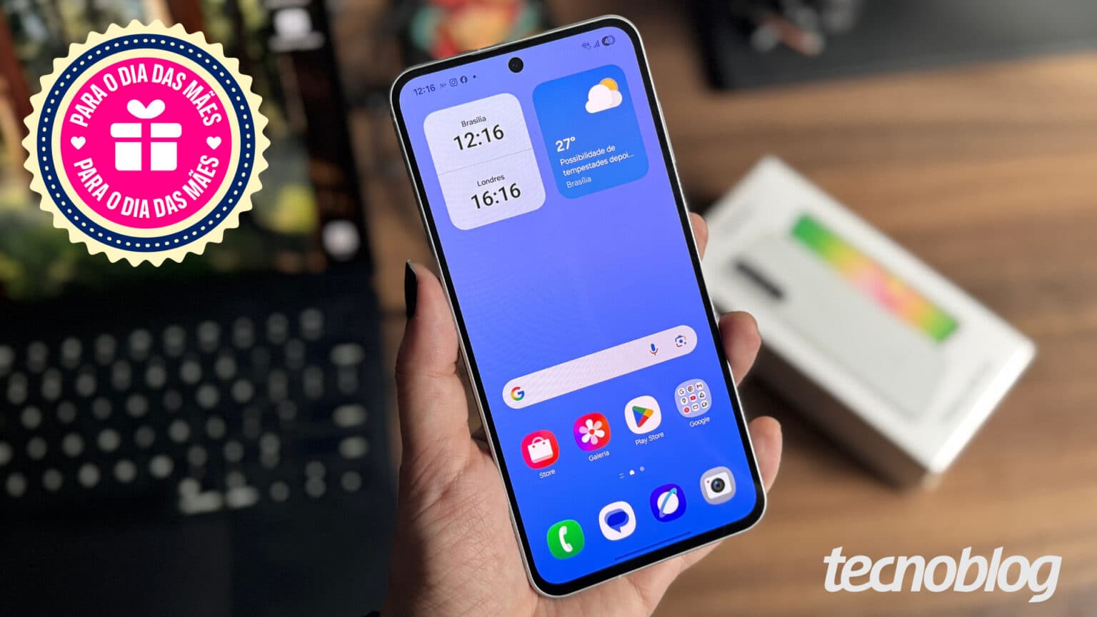Galaxy A56 (256 GB) tem o menor preço do ano no Magalu para o Dia das Mães 2026