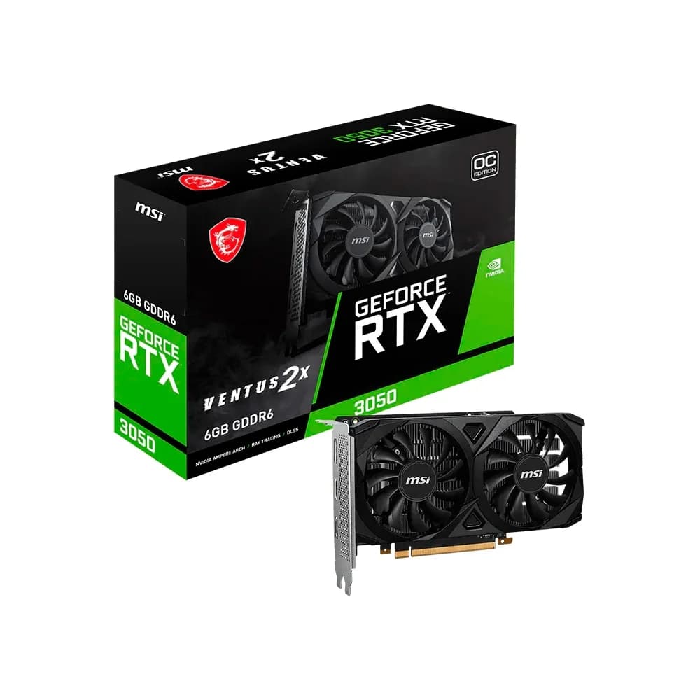 Vale a pena: Placa de Vídeo MSI RTX 3050 Ventus 2X OC NVIDIA GeForce, 6GB GDDR6, 96-bit -