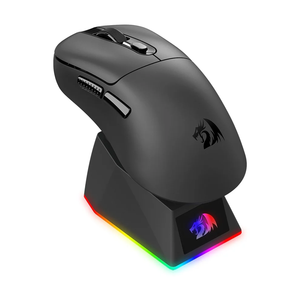 Vale a pena: Mouse Gamer Sem Fio Redragon Ebony Standard, RGB, 24000 DPI, Com, Preto - M998-STD-1K