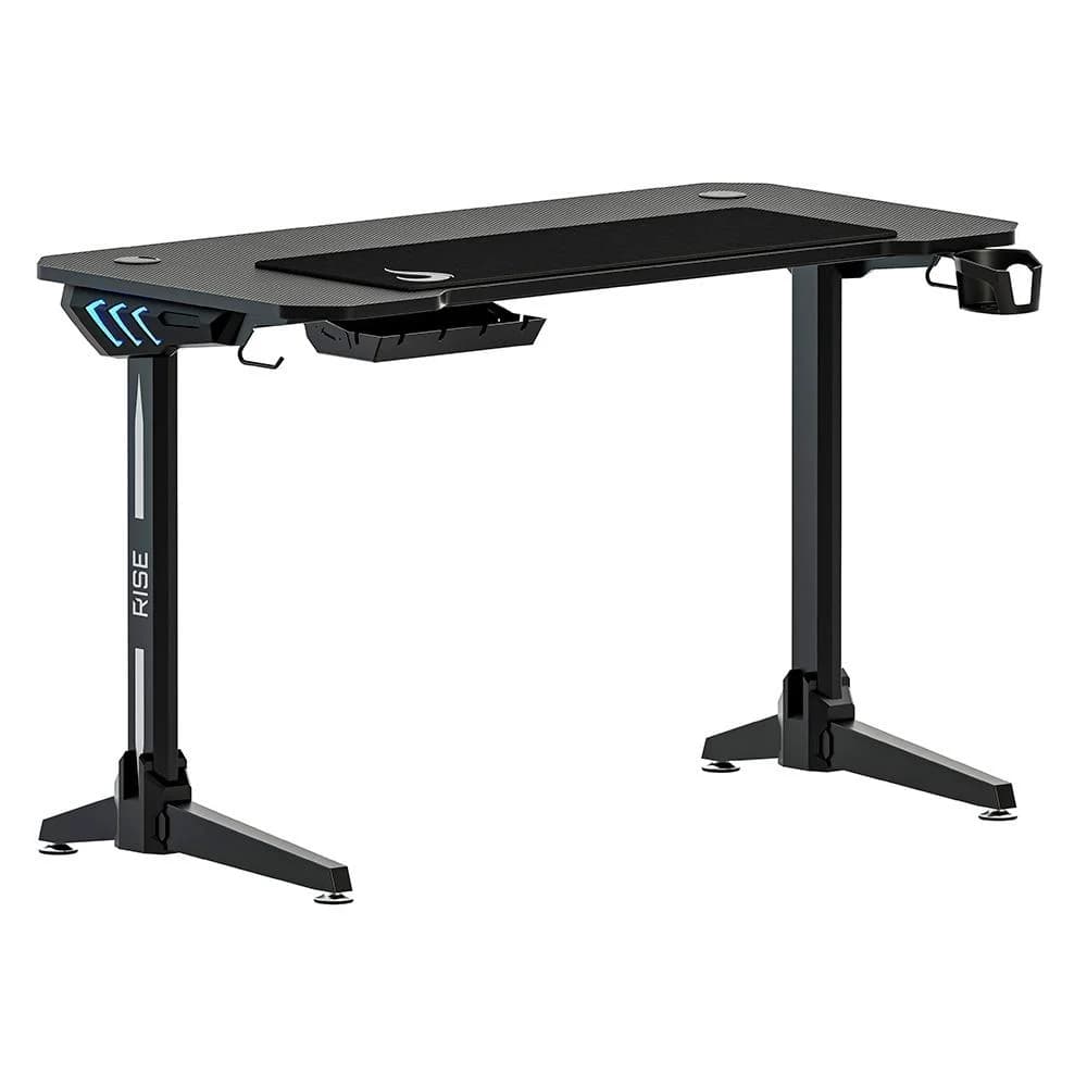 Vale a pena: Mesa Gamer RGB Rise Mode Desk 06, Suporte para Copos, Suporte para Headset, Preto - RM-TB-06-BK