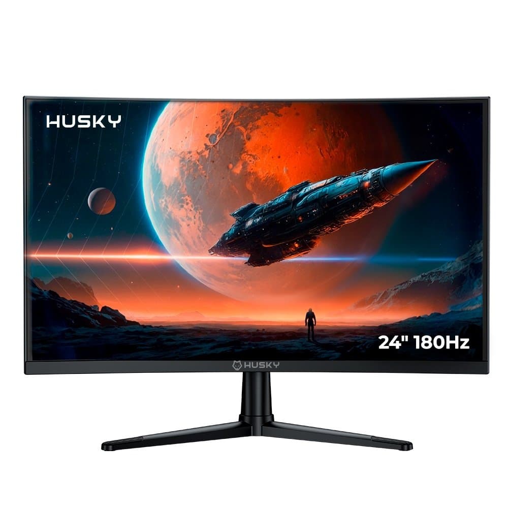 Vale a pena: Monitor Gamer Curvo Husky Boreal 24, FHD, 180Hz, 1ms, Adaptive Sync, VA, e HDMI, HDR -