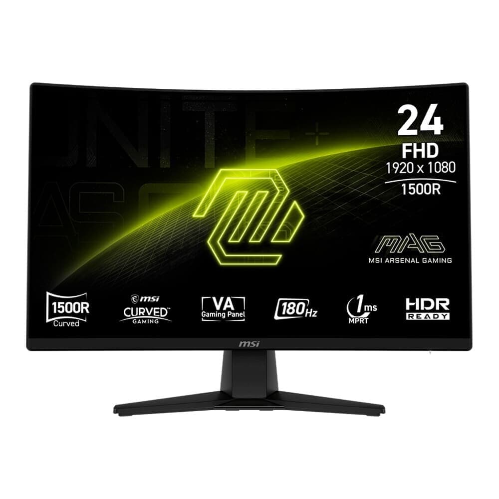 Vale a pena: Monitor Gamer Curvo MSI 24, FHD, 180Hz, 4ms, VA, Preto - MAG242C