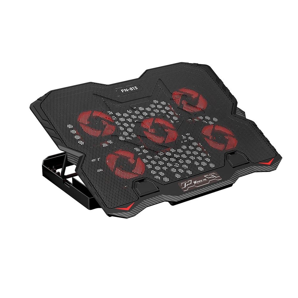 Vale a pena: Base com Cooler para Notebook Xtrike Me, com 5 Fans, até 15,6, 2x USB, com Apoio para Celular, LED, Preto -...