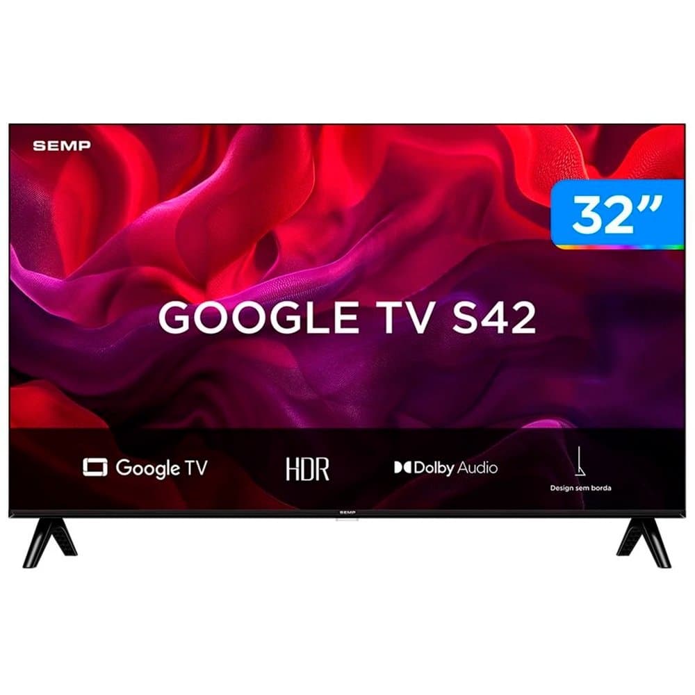 Vale a pena: Smart TV 32 TCL HD LED 32S42 Google TV 2 HDMI