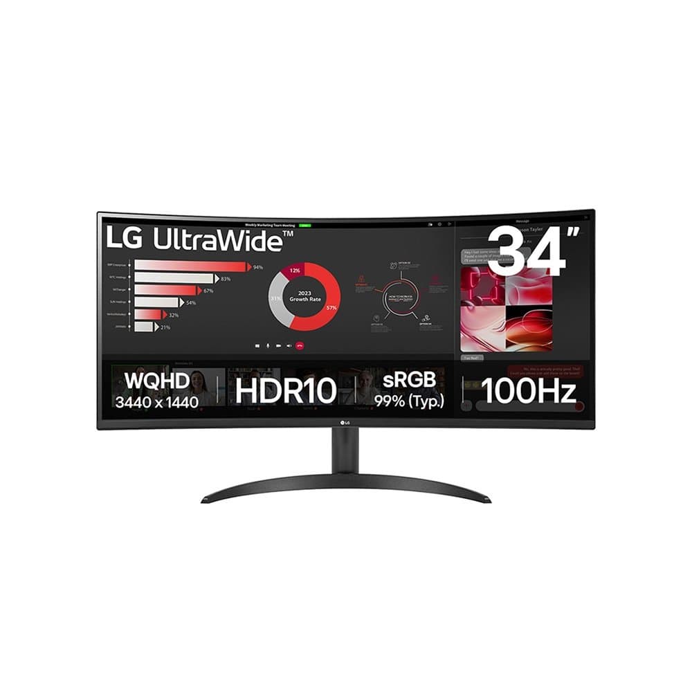 Vale a pena: Monitor Gamer Curvo LG UltraWide 34, QHD, 100Hz, 5ms, VA, FreeSync, HDR 10, Preto - 34WR50QK-B