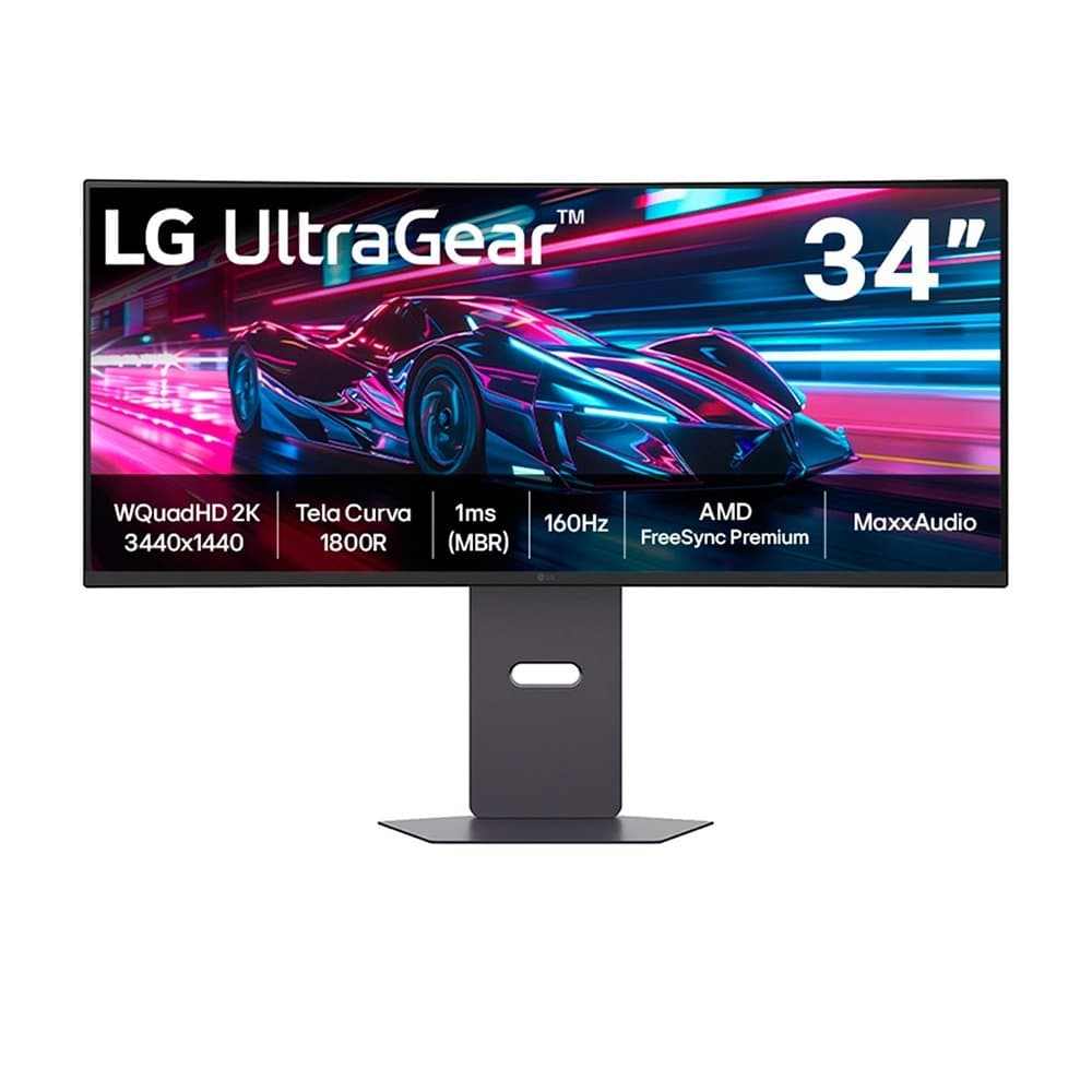 Vale a pena: Monitor Gamer Curvo LG UltraGear 34, QHD, UltraWide, 160Hz, 1ms, FreeSync Premium, HDR10, Altura Ajustável,...