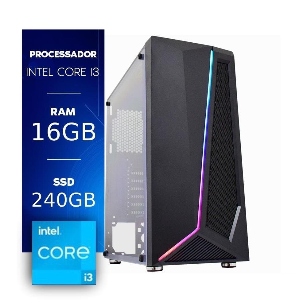 Vale a pena: Gamer Certox Brave 1027 Pw Core I3 8100 16gb Ddr4 240GB SSD Acrílico Linux