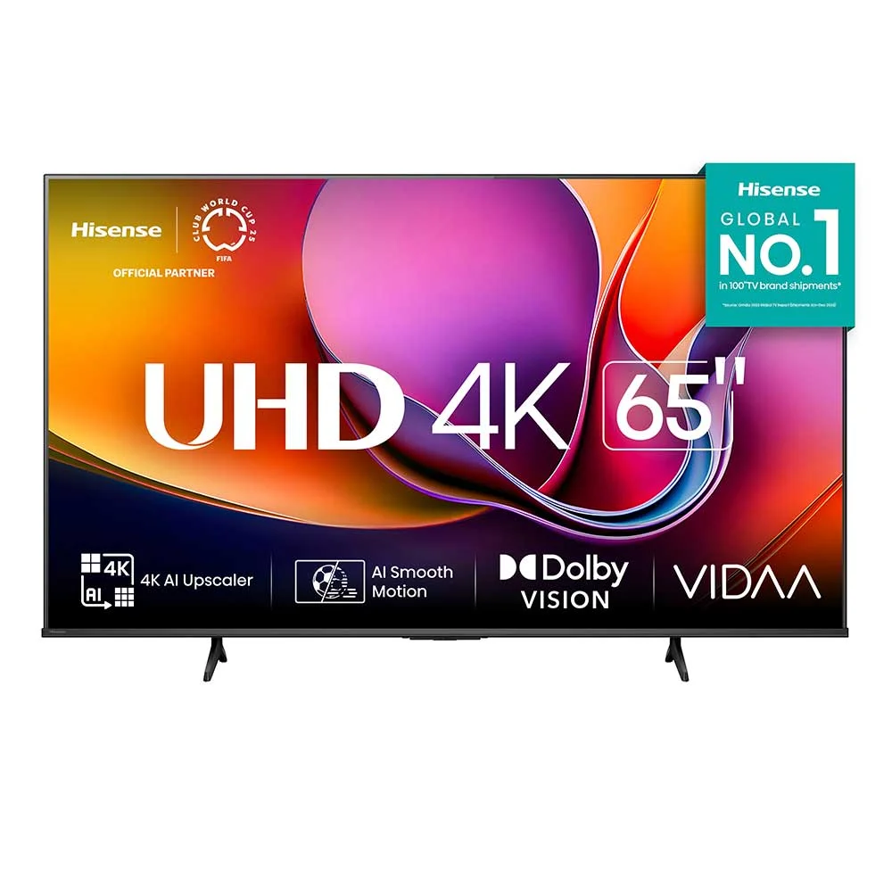 Vale a pena: Smart Tv Hisense DLED 4k 65” Com Ai, Dolby Vision, Dolby Gaming E Wi-fi - 65a6nv - Bivolt