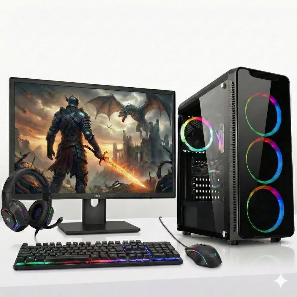 Vale a pena: PC Gamer Competo 3green Levelup, Amd Ryzen 5, Radeon Rx 560, 16gb Ddr4, SSD 1TB, Monitor 21,5 100hz