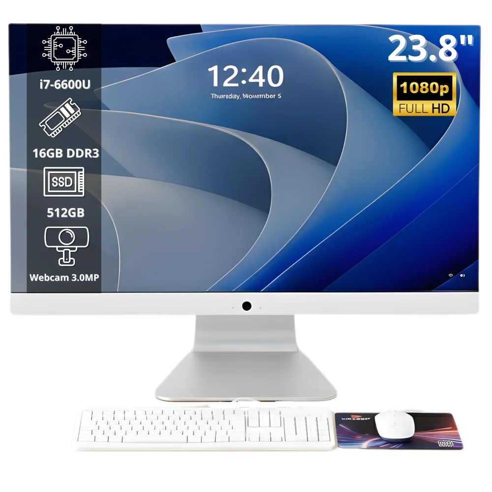 Vale a pena: All In One 23,8 Intel Core i7 16GB RAM, 512GB SSD, WINDOWS 11 Pro HDMI VGA USB Maximus Grasep - D-AI12