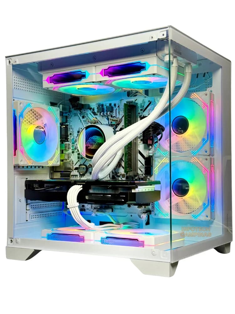 Vale a pena: PC Gamer Aquario Branco Ryzen 7 5700x | Rx 7600 8GB | 16gb Ram | SSD Nvme 1TB | Water Cooler 240mm | Win11 Pro