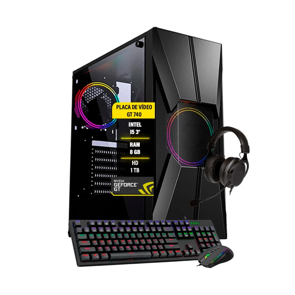 Vale a pena: Gamer Maximus, Intel I5, GT 730, 8GB, Hd 1TB, Wi-fi