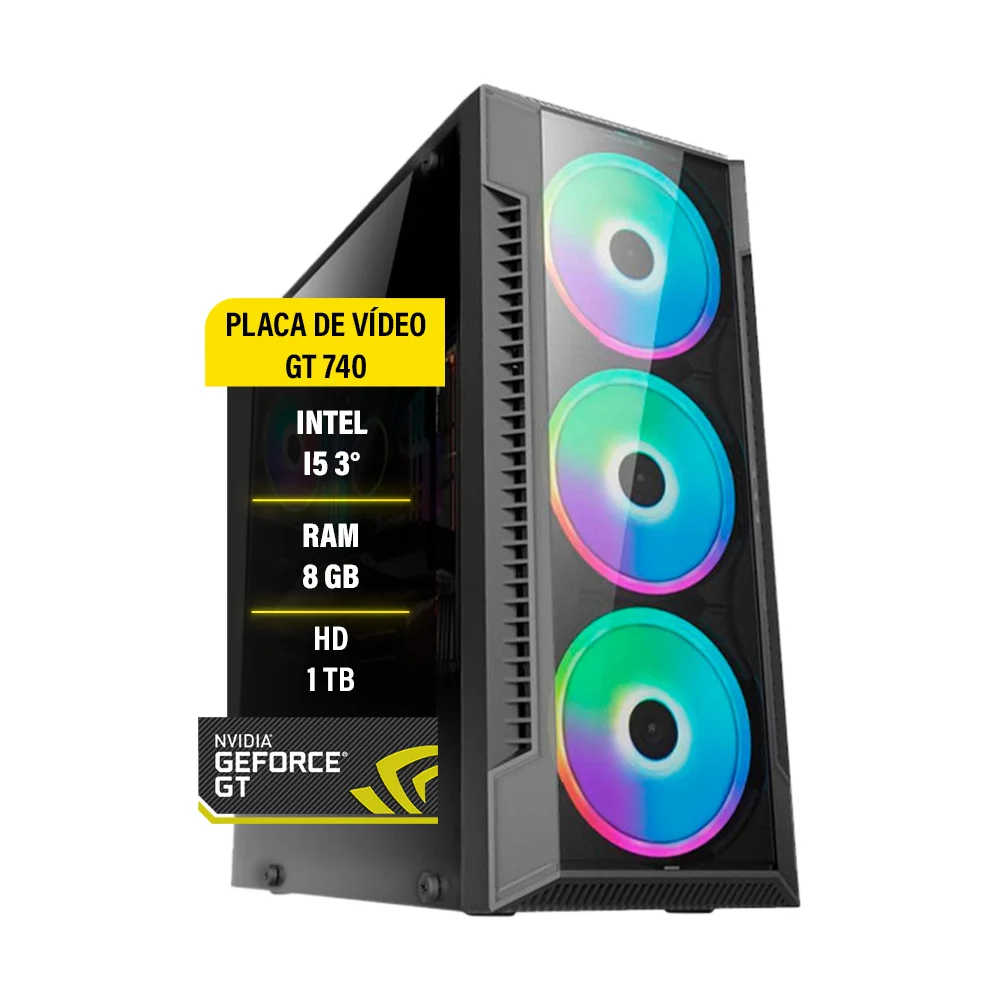 Vale a pena: Pc Gamer Maximus I5 Gt 740 Hd 1tb Fonte 500w Real Memória 8gb Wi-fi