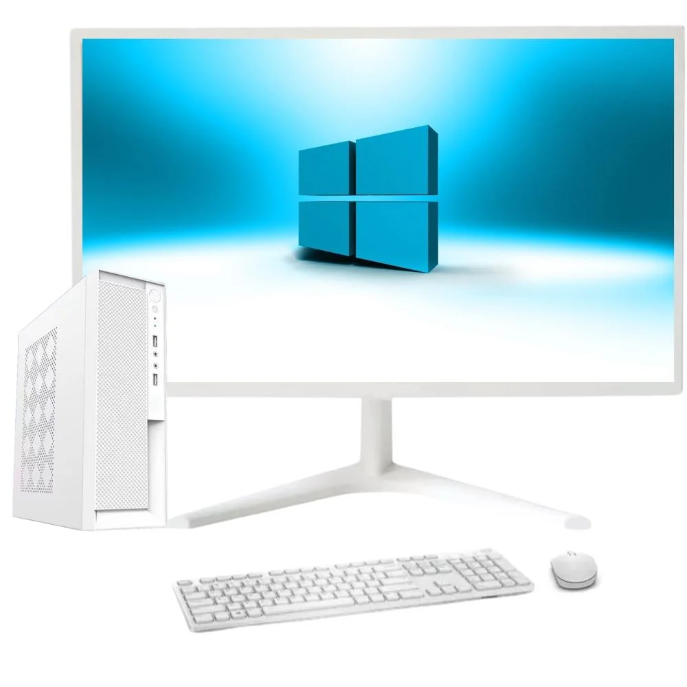 Vale a pena: Branco Completo Compacto Intel Core I5, 16gb De Memória, SSD 512gb, WINDOWS 10, Monitor LED 19,5 - 3green S...