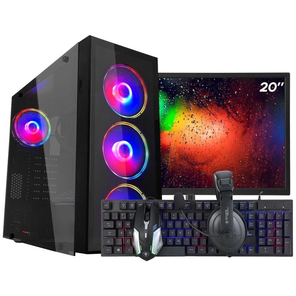 Vale a pena: PC Gamer, Ark, Intel Core i7 2600, 16GB DDR3 RAM, GT 730 4GB GDDR3, 120GB SSD, Windows 10 Pro, Preto + Moni...