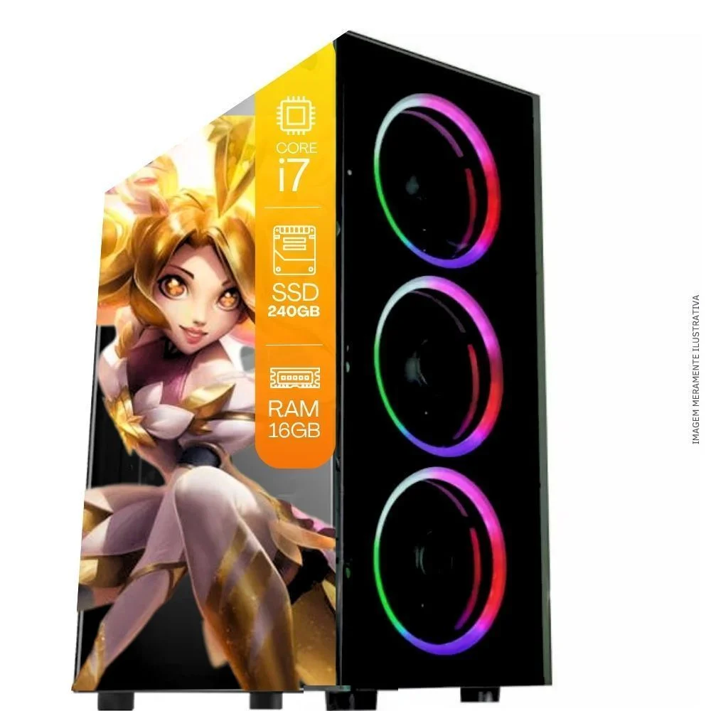 Vale a pena: PC Gamer Balão.info Intel Core i7 SSD 240GB 16gb WINDOWS 10 Pro Trial