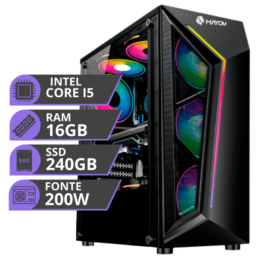 Vale a pena: PC Gamer Intel I5, SSD 240GB, Memoria RAM 16GB