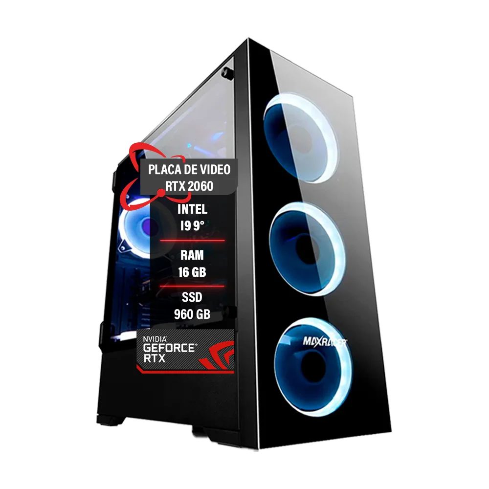 Vale a pena: PC Gamer Intel Core I9 9° Memória 16gb Ram RTX2060 SSD 960gb