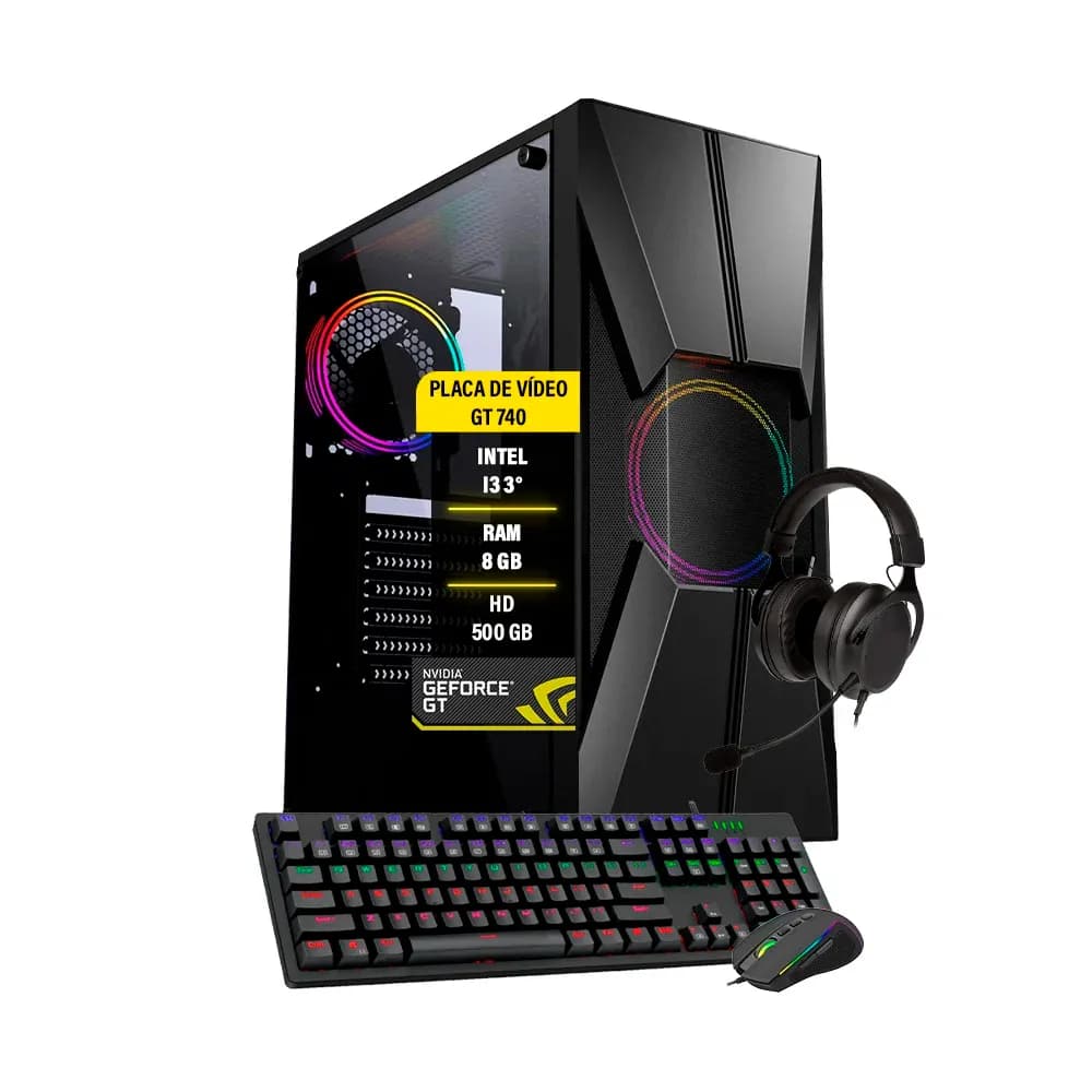 Vale a pena: PC Gamer Hércules, Intel I3, GT 730 4GB 8GB, 500GB, Wi-Fi