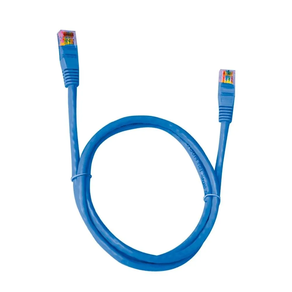 Vale a pena: Cabo de Rede Patch Cord CAT.5e Plus Cable,2.5m, Azul - PC-ETHU25BL
