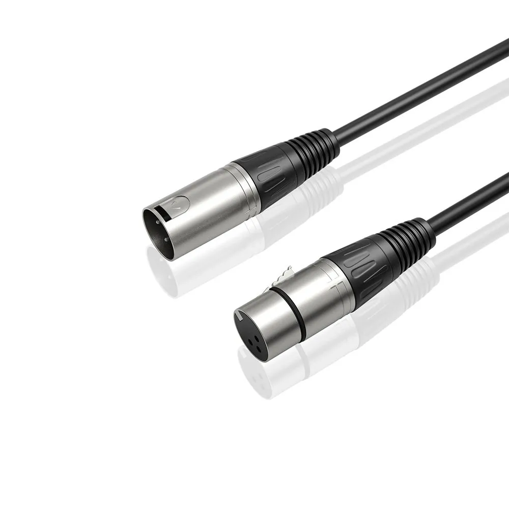 Vale a pena: Cabo de Microfone Fifine L9, XLR Macho para Fêmea, 1.8m, Preto - L9C