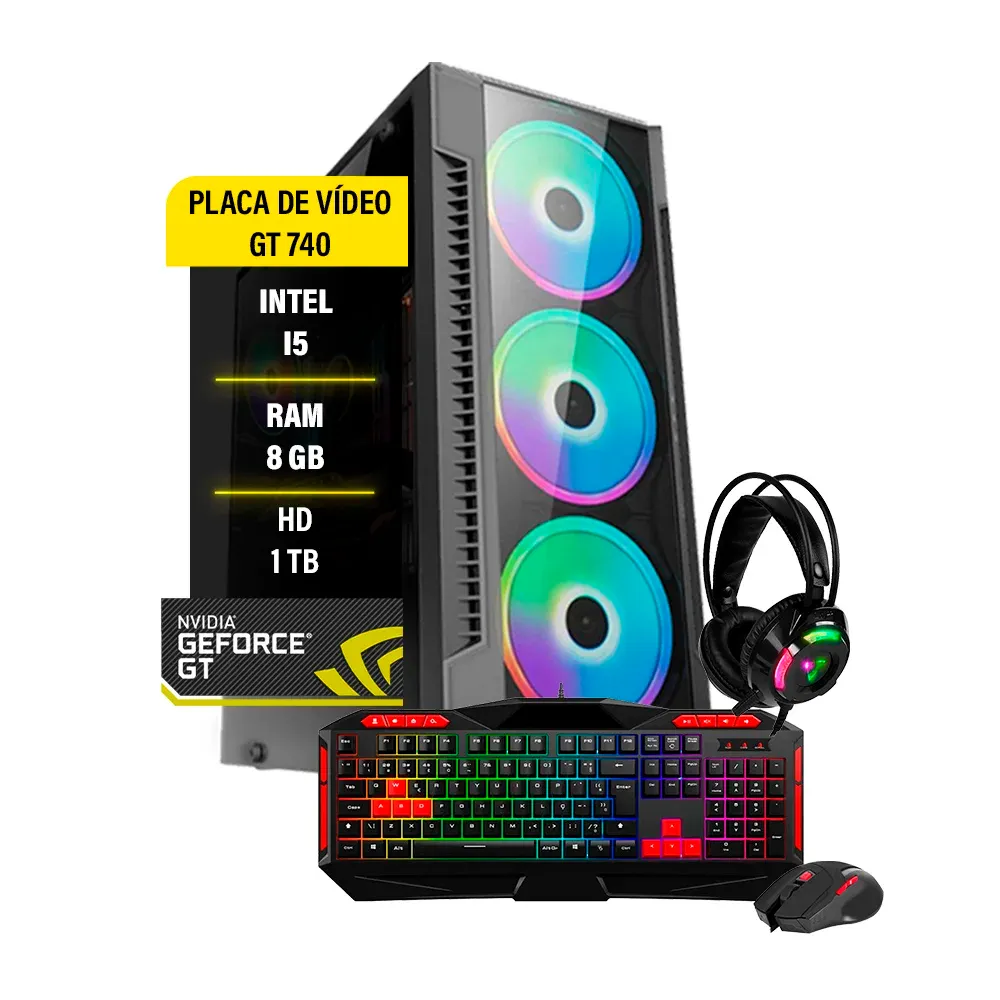 Vale a pena: Gamer I5, GT730, HD 1TB, Fonte 500W Real, 8GB, Wi-Fi