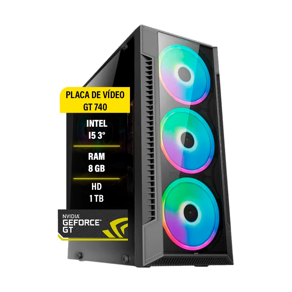 Vale a pena: Pc Gamer Maximus I5 Gt 740 Hd 1tb Fonte 500w Real Memória 8gb Wi-fi