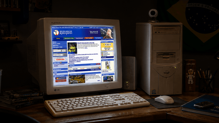 Como era a internet na última vez em que o Brasil ganhou a Copa?