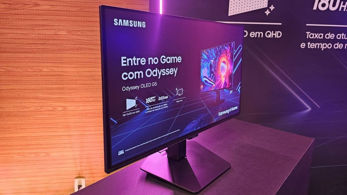 Samsung atualiza monitores gamer Odyssey com OLED de 180Hz e preço no chão