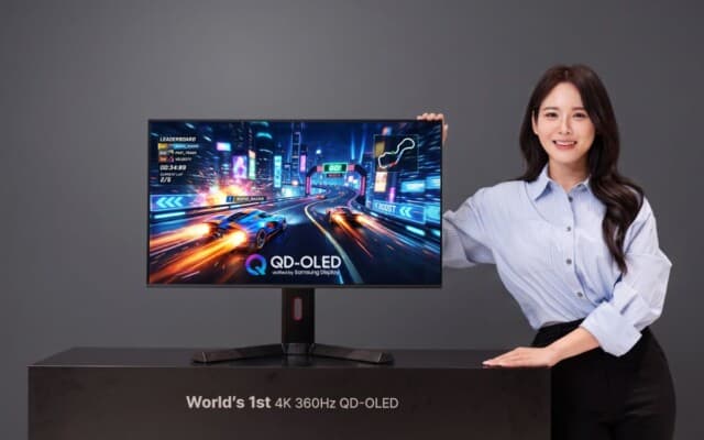 Samsung Display revela primeiro painel QD-OLED 4K de 360 Hz do mundo
