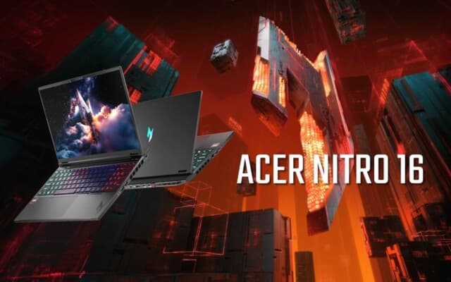 Acer apresenta o Nitro 16, seu primeiro notebook com AMD Ryzen 9 9955HX3D