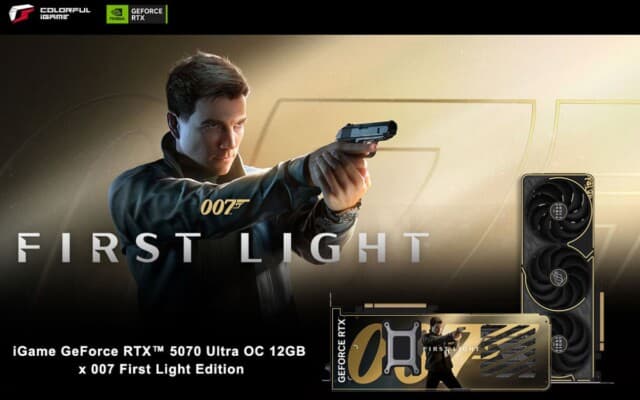 Colorful revela iGame RTX 5070 Ultra OC edição especial de 007 First Light