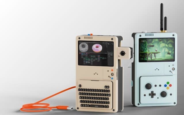 CG Deck é um computador x86 portátil com design modular e visual retrô