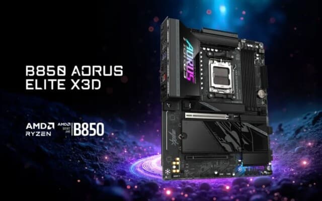 Gigabyte revela placa B850 AORUS Elite X3D, com Turbo Mode 2.0 para CPUs Ryzen X3D